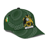 Clan Browne Coat Of Arms - Irish Family Crest St Patrick's Day Classic CapFA28 Classic Cap - Browne Coat Of Arms St Patrick's Day Classic Cap Irish Cap